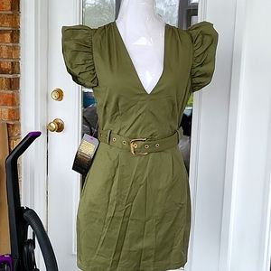 Army green dress